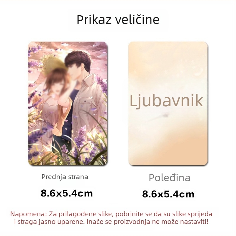 Dvostrane DIY kartice idola za foto-album — ručno tiskane, u Polaroid stilu