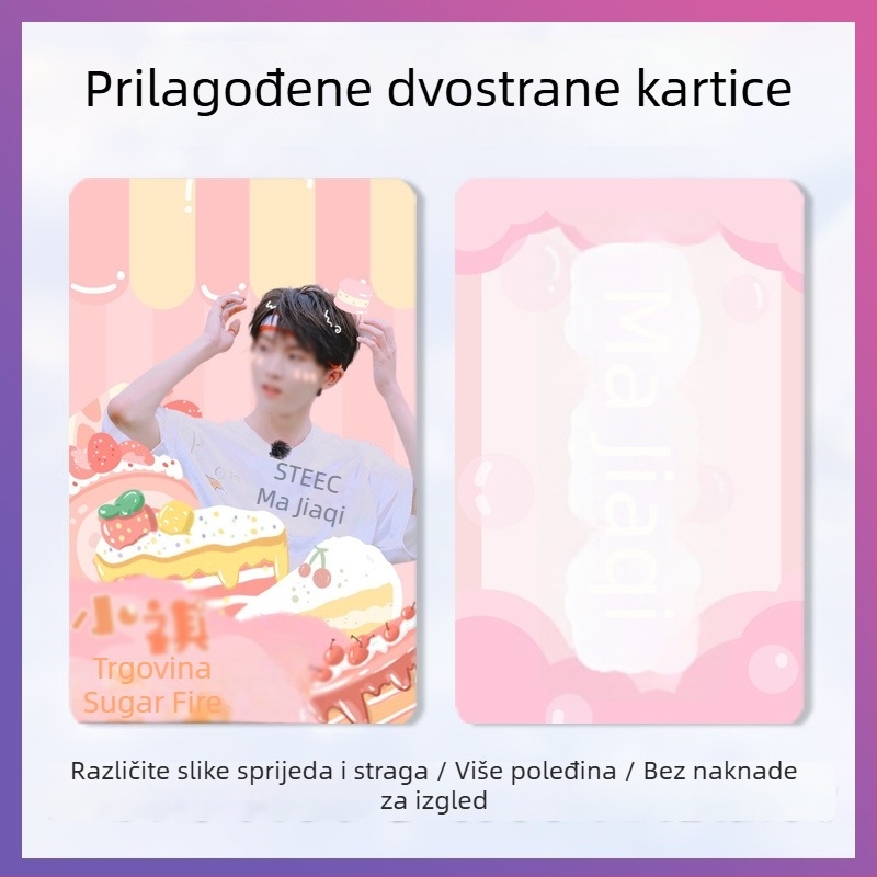 Dvostrane DIY kartice idola za foto-album — ručno tiskane, u Polaroid stilu