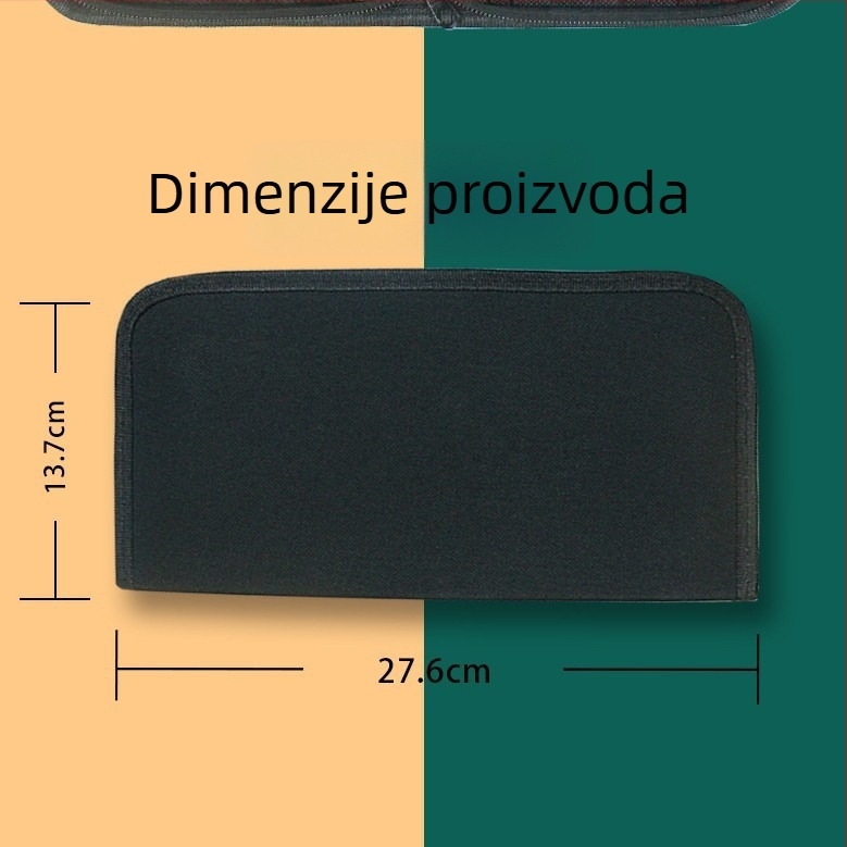Torba za četke s 15 pretinaca i zatvaračem, za šminku i tetovažne alate, uspravni nosač, prijenosna torbica za četke za šminku i uljnu sliku