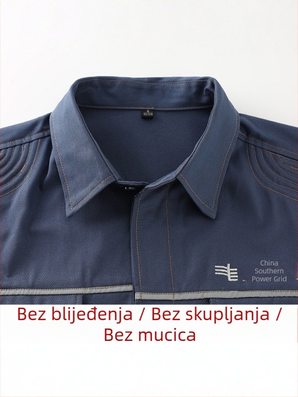 Set radne odjeće za električare: pamuk, otporan na zavarivanje, izdržljiv za proljeće i jesen