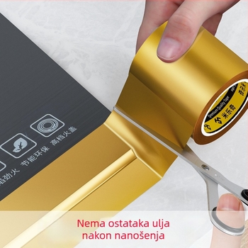 Mileqi traka s platnenom osnovom, vodootporna i otporna na ulje, dvostrana, otporna na habanje i plijesan za kuhinju i kupaonicu, traka za brtvljenje spojeva