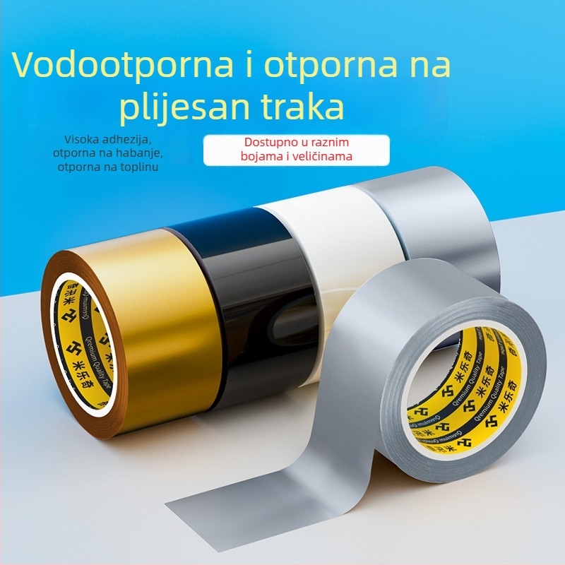 Mileqi traka s platnenom osnovom, vodootporna i otporna na ulje, dvostrana, otporna na habanje i plijesan za kuhinju i kupaonicu, traka za brtvljenje spojeva