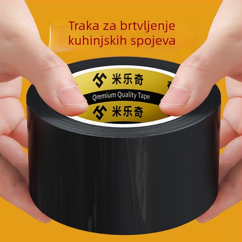 Mileqi traka s platnenom osnovom, vodootporna i otporna na ulje, dvostrana, otporna na habanje i plijesan za kuhinju i kupaonicu, traka za brtvljenje spojeva