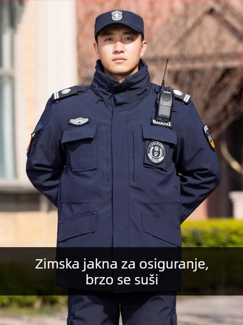 Muški zimski radni kaput s pamukom u punjenju, dvostruka sigurnosna uniforma, otporno radno odijelo