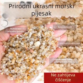 Prirodni morski pijesak kao podloga za akvarije, podloga za vodene biljke, stanište za kornjače i krabe