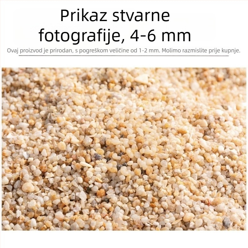 Prirodni morski pijesak kao podloga za akvarije, podloga za vodene biljke, stanište za kornjače i krabe