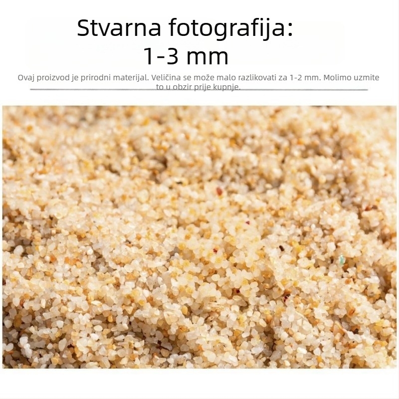 Prirodni morski pijesak kao podloga za akvarije, podloga za vodene biljke, stanište za kornjače i krabe