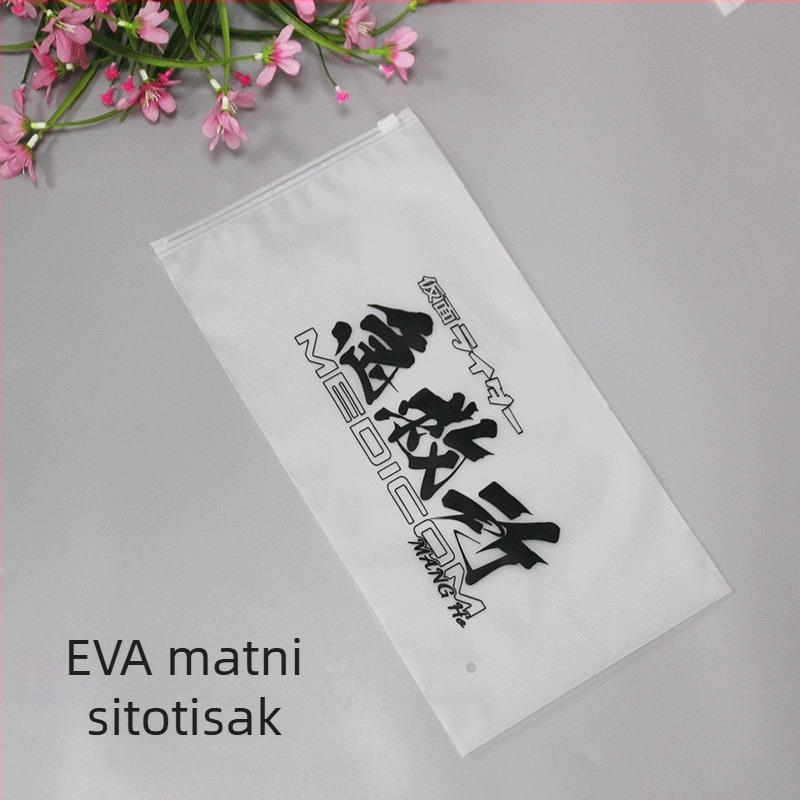 Prozirna vrećica sa zatvaračem za odjeću, PE plastična vrećica za zatvaranje, za pakiranje donjeg rublja, velika veličina