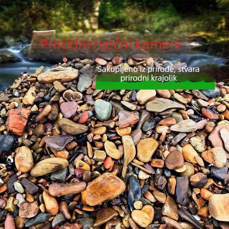 Prirodni potok kamen za akvarij – dekorativno kamenje za dno s pijeskom, vodene biljke, krajolik prašume u akvariju