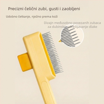 Četka za mačke s dugom dlakom, posebna igličasta četka za raščešljavanje i četka za uklanjanje labavih dlaka