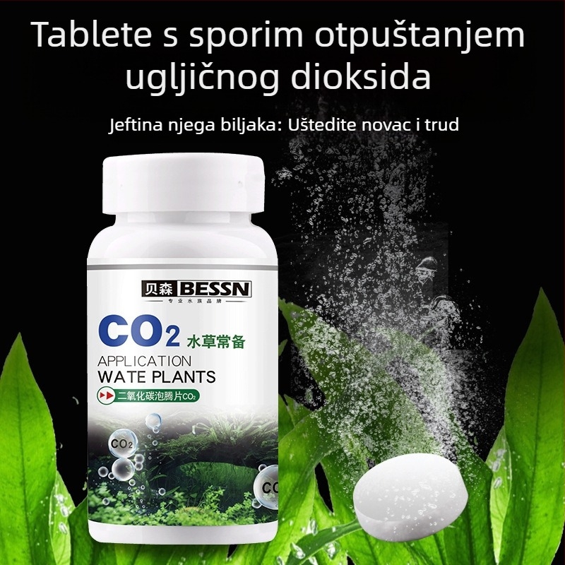 CO2 tablete s postupnim oslobađanjem za akvarij, efervencijske tablete za zamjenu CO2 generatora