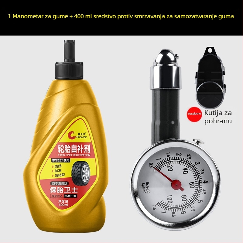 Visoko precizan manometar za tlak u gumama, s glavom za dofuk, automobilni mjerač tlaka, pištolj za zrak, mlaznica za nadopunu