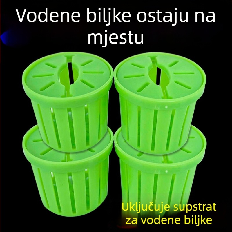 Hydroponska košarica za biljke u akvariju, stabilizator dna od blata, dekorativne vodene biljke za oblikovanje krajolika