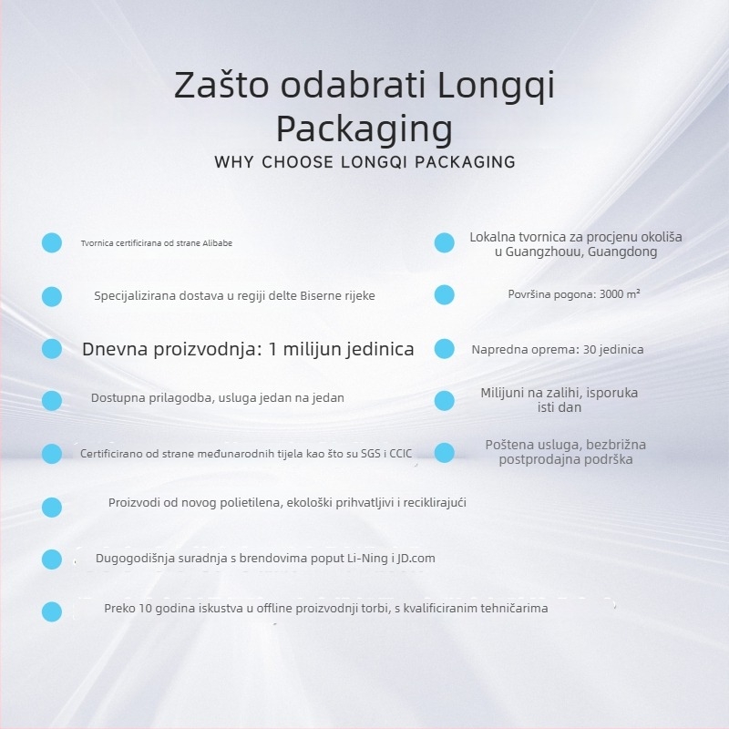 Prozirna vrećica sa zatvaračem i upozoravajućim tekstom za pakiranje odjeće, PE vrećica sa zatvorenim zatvaračem, upozorenje protiv gušenja