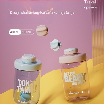 500 ml shaker čaša, polikarbonat, minimalistička i elegantna čaša za voćni čaj