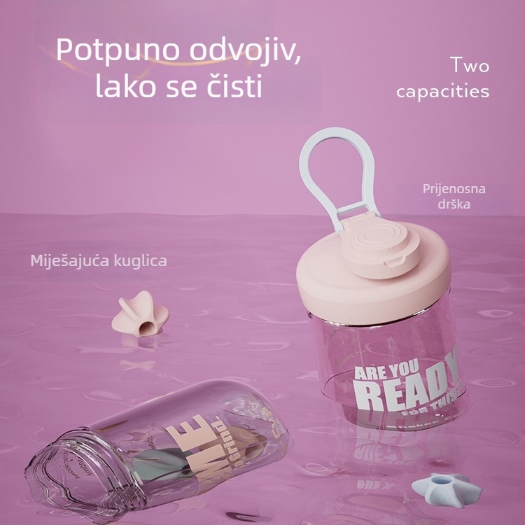 500 ml shaker čaša, polikarbonat, minimalistička i elegantna čaša za voćni čaj