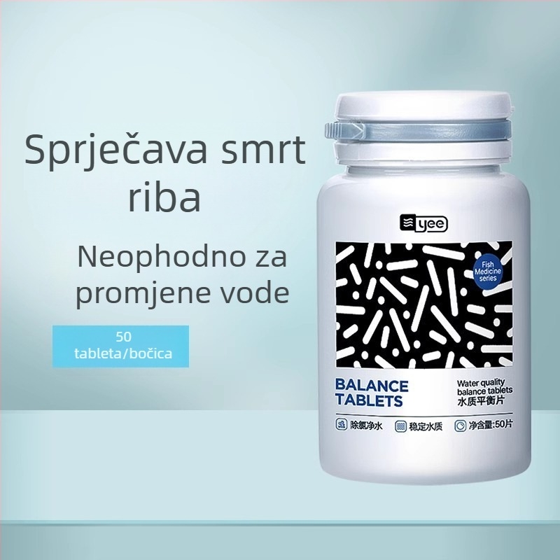 yee Yulebao nitrifikacijske bakterije za akvarij – tablete za dechloriranje, stabilizaciju vode, brz ciklus
