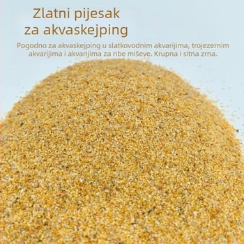 Zlatni pijesak-substrat za južnoameričke slatkovodne akvarije — fin pijesak rijeka za vodene biljke