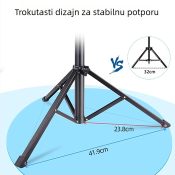 Podni stativ za mobitel s podesivim fleksibilnim vratom, prijenosni foto-stativ