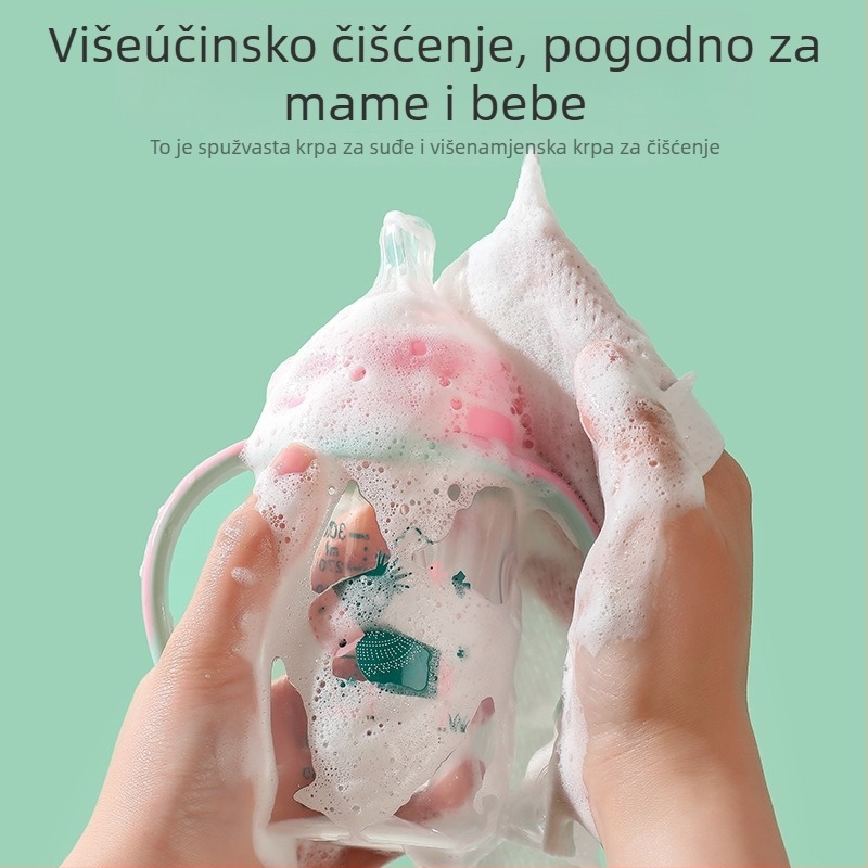 Jednokratna netkani krpa za pranje posuđa s deterdžentom, otporna na masnoću, debeli kuhinjski papir