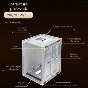 Antistatički aluminijski držač za PCB ploče s podesivim kopčom i SMT okvirom za učitavanje i istovar