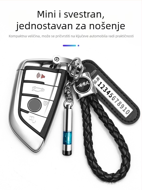 Prijenosna antistatčna olovka za automobil s privjeskom – elektrostatni oslobađivač za zimu