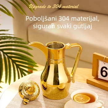 500/700 ml nehrđajućeg čelika, srednjoistočna posuda za kavu i čajnik, stil palače, zlatna boja, za kućnu upotrebu