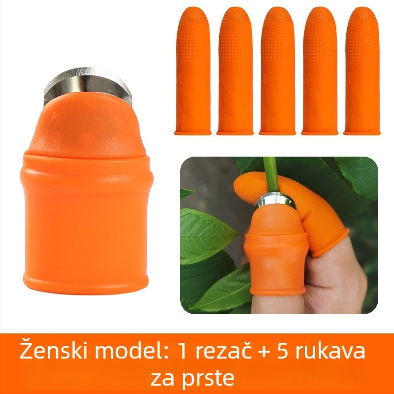 Rukavice za pripremu povrća s zaštitnim prstima i palčevima, guljenje češnjaka, protuklizni dizajn