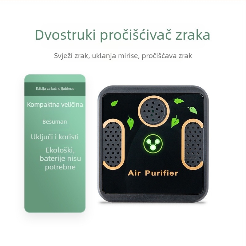 USB napajani uređaj za uklanjanje mirisa kućnih ljubimaca, ažuriranje s dvostrukim jezgrom, bez potrošnog materijala, verzija 2025