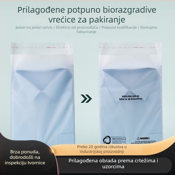 PLA potpuno biološki razgradiva mat završna zip vrećica za pakiranje hrane