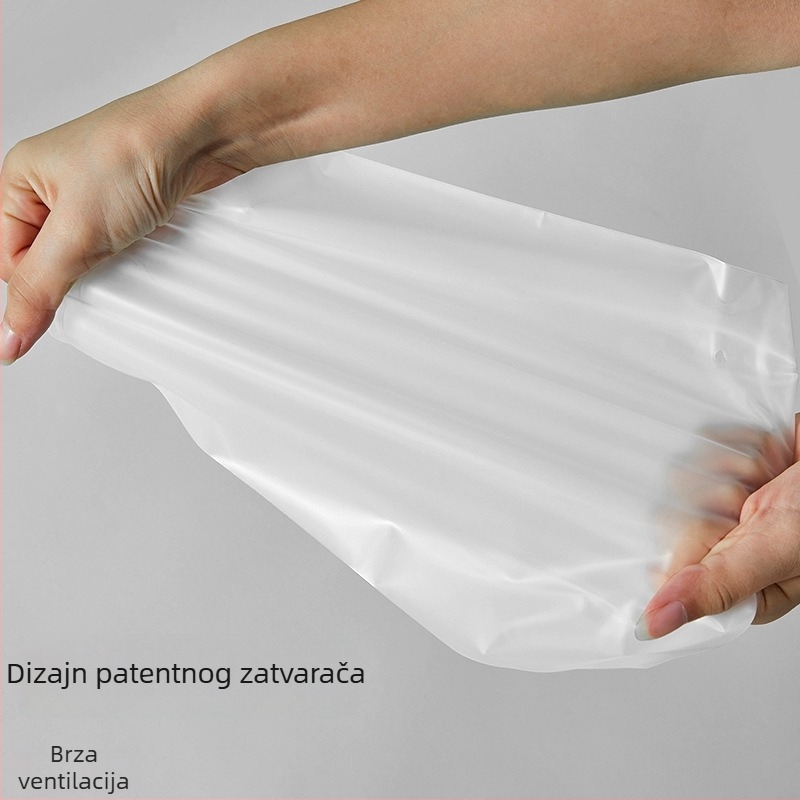 Prozirna matirana vrećica sa zatvaračem za odlaganje odjeće i čarapa, plastična vrećica za pakiranje joge odjeće