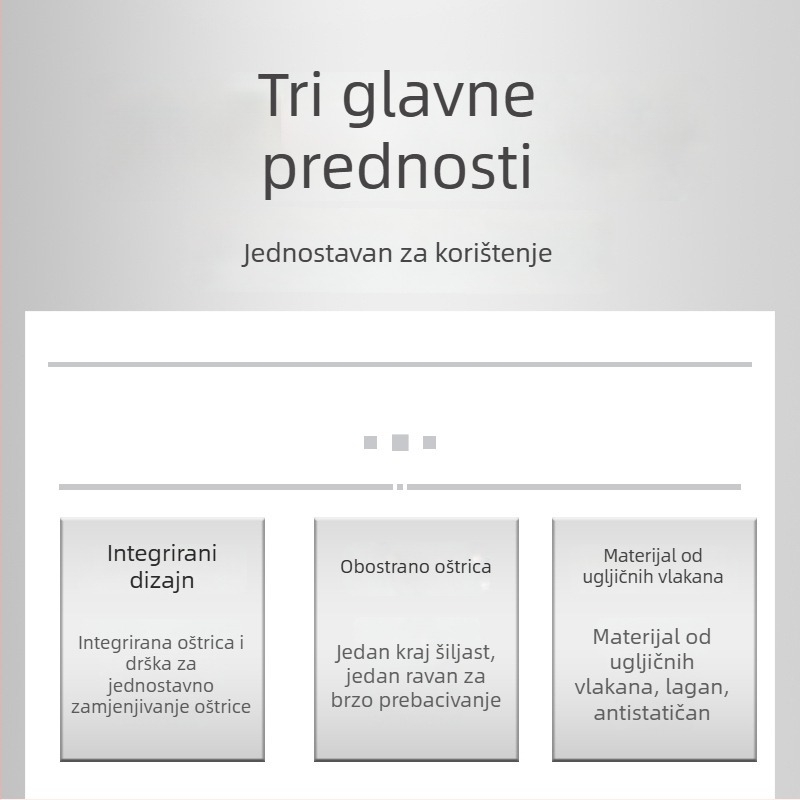 Set antistatičkih plastičnih alata za otvaranje za popravak mobilnih telefona, dvostruki vrh, posebnog oblika, crne boje