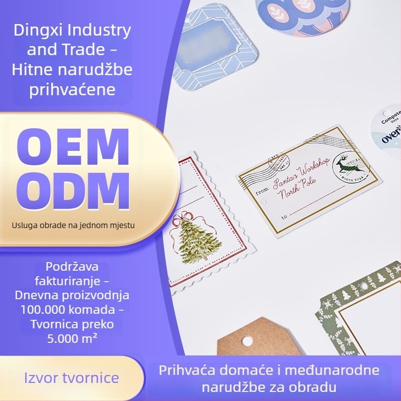 Kraft papir etikete za odjeću, oznake za odjeću, cijene oznake, prazne kartice za tiskanje logotipa, ženske oznake za odjeću