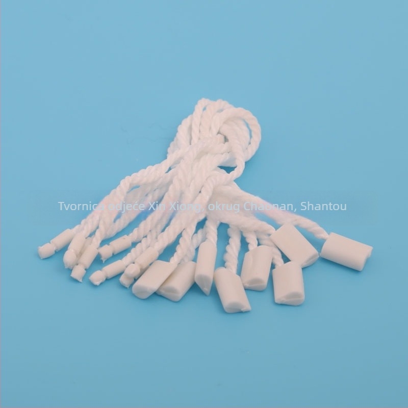 Pamukani konac s plastičnom etiketom za odjeću, univerzalna etiketa za vješanje, duljina 18 cm