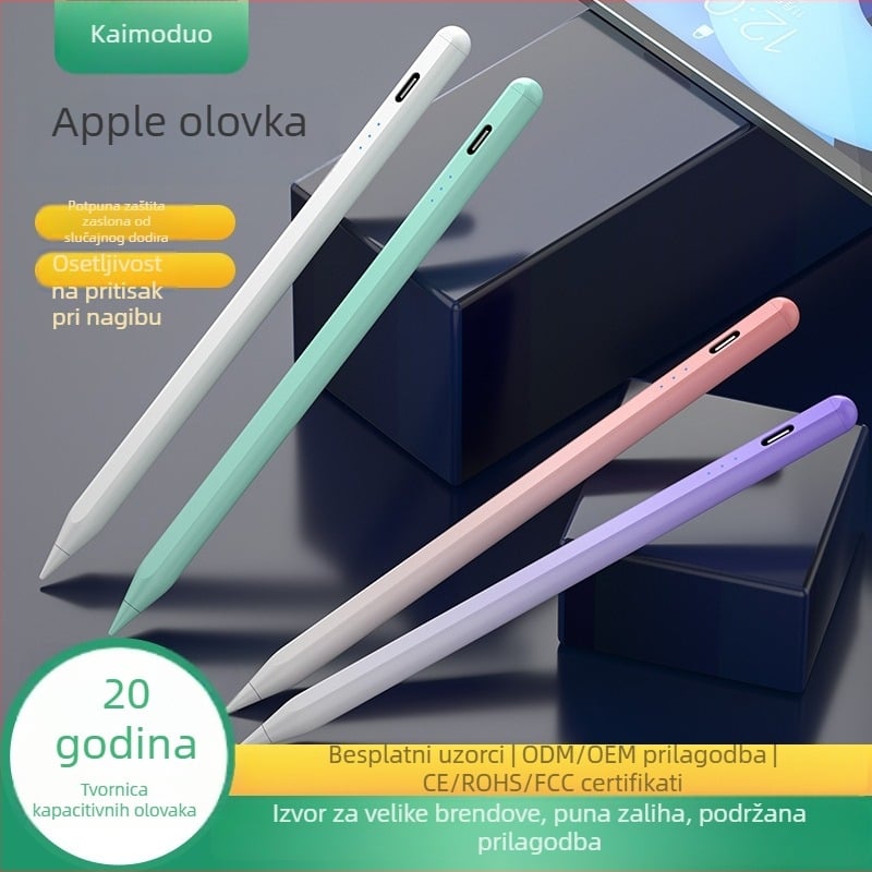 KHD-106 416 Kapacitivni stilus za Apple iPad – metalno tijelo, zaštita od slučajnog dodira, visokokvalitetni tablet stilus