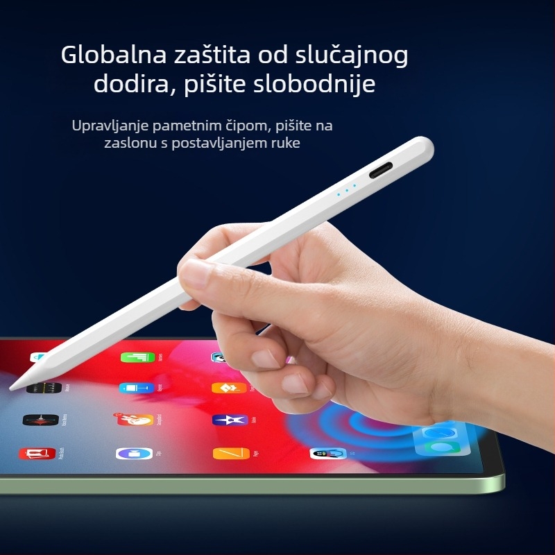 KHD-106 416 Kapacitivni stilus za Apple iPad – metalno tijelo, zaštita od slučajnog dodira, visokokvalitetni tablet stilus