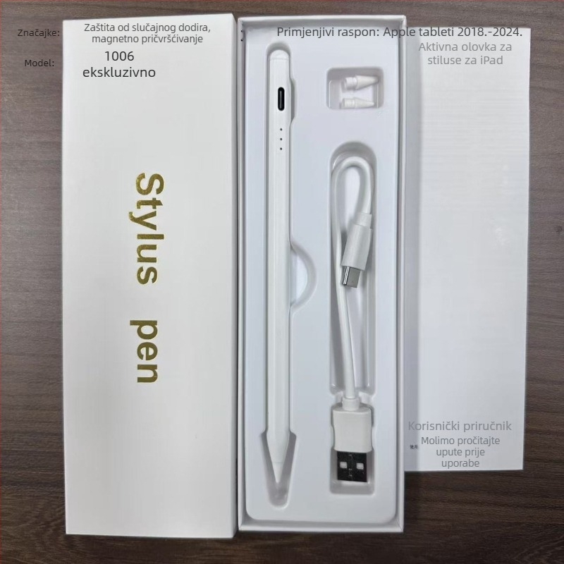 KHD-106 416 Kapacitivni stilus za Apple iPad – metalno tijelo, zaštita od slučajnog dodira, visokokvalitetni tablet stilus