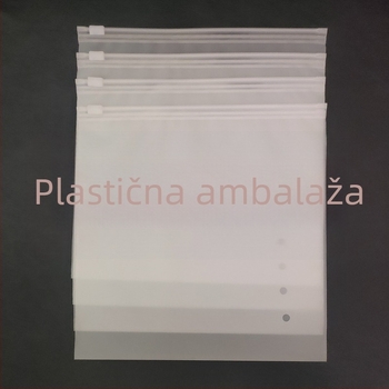CPE matirana zip vrećica za bone bag, odjeću, čarape i nakit; samouzatvarajuće pakiranje, po narudžbi