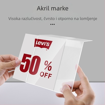 Akrilne cjenovne naljepnice za supermarket proizvode, naljepnice za cijene čaja i ploče za predstavljanje proizvoda
