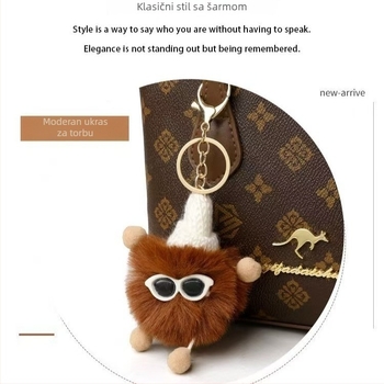 Ženska kožna mala kvadratna torbica s retro otiskom, crossbody, preko ramena i u ruci, svestrana i stilska dnevna torba.