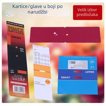 Prilagođene tiskane papirne oznake i kartice za pakiranje, uključujući viseće etikete, male etikete i preklopne kartice