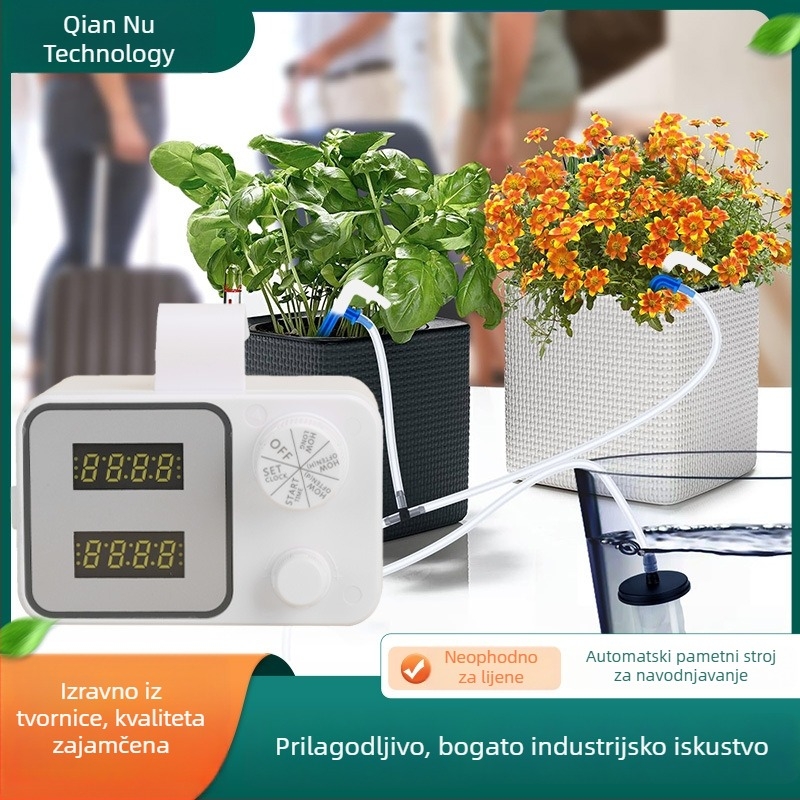 Automatski sustav zalijevanja za posude s tajmerom – inteligentni kapljični sustav navodnjavanja