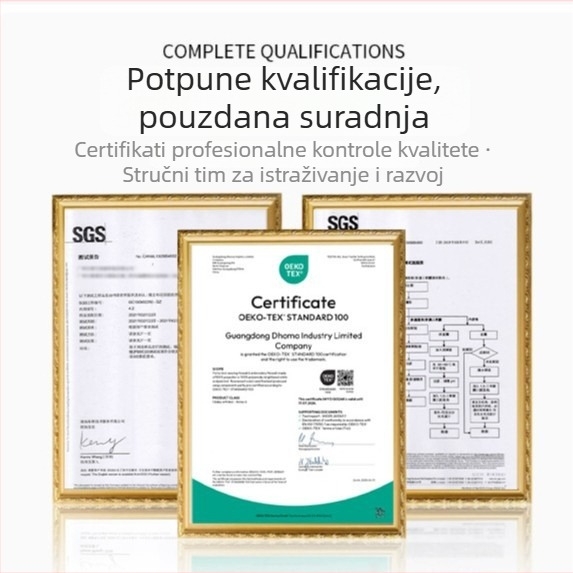 Univerzalna pamukova vrpca za etikete, s snap kopčom, visoke kvalitete, minimalistički dizajn za odjeću