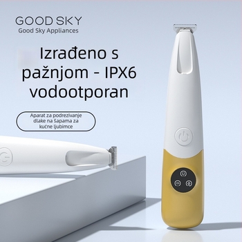 Keli-P1 električni trimer za šape kućnih ljubimaca, za mačke i pse, LED svjetlo, vodootporan