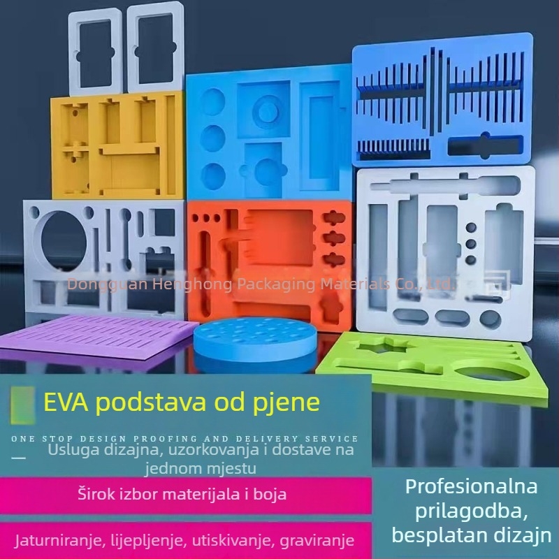 EVA pjena – unutarnja podstava za aluminijsku kutiju za alate, jednokatna, oblikovana, antistatична, otporna na vatru