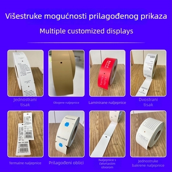 Šarene rolne etikete s bakrenom pločom za prilagođene certifikacijske etikete za odjeću