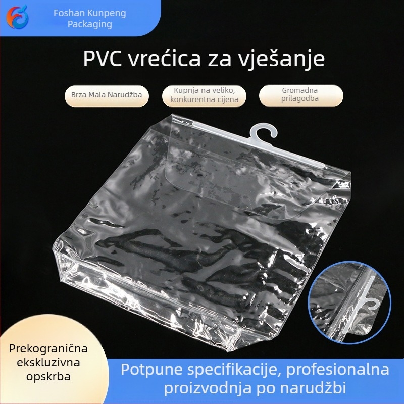 Prozirna PVC vrećica za odjeću s kopčom za zatvaranje