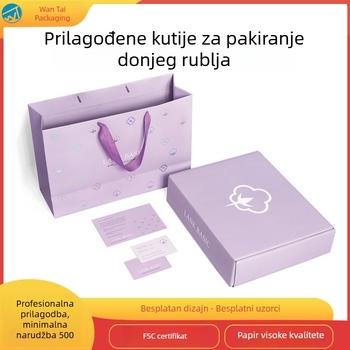 Prilagođena šarena kutija za pakiranje donjeg rublja s poklopcem – otisnuta kutija za dar grudnjaka, sklopiva kartonska kutija
