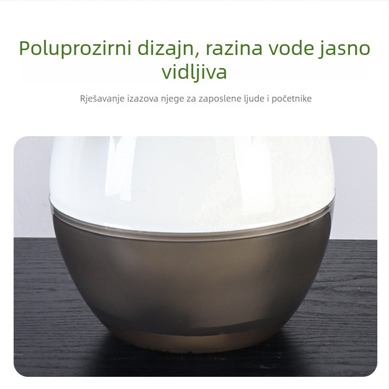 Oulinze kružna dvobojna plastična saksija s automatskim zalijevanjem