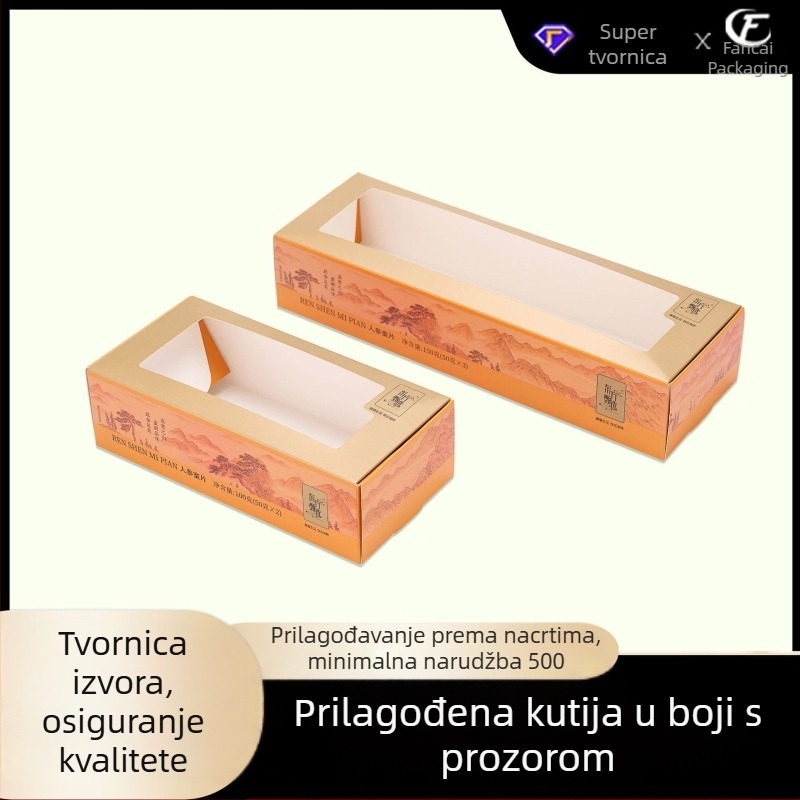 Prilagođena kutija u boji za kozmetiku s izrezanim dizajnom